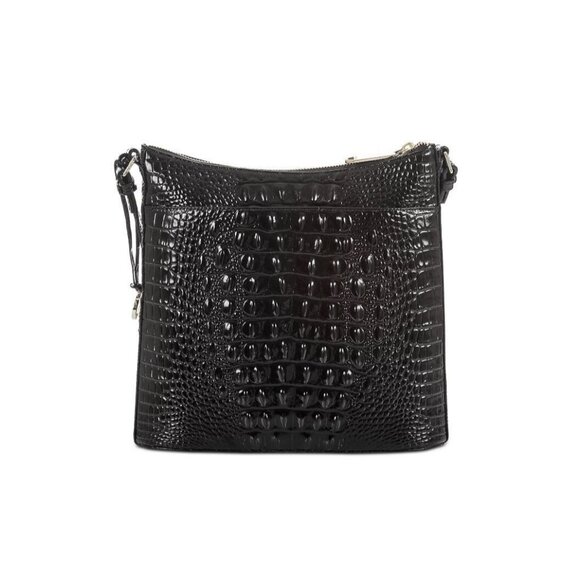 BRAHMIN Katie croc embossed leather small crossbody bag - Black Melbourne - Picture 13 of 13